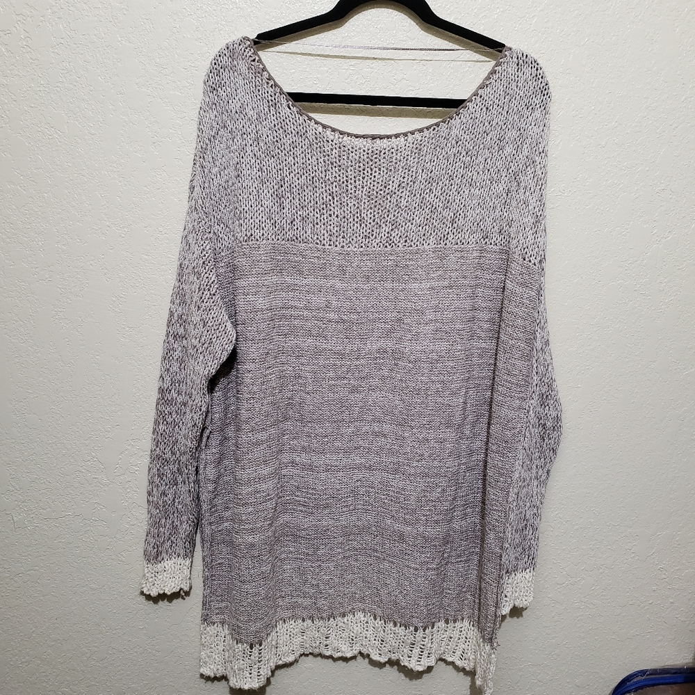 Free people grey oversized tunic